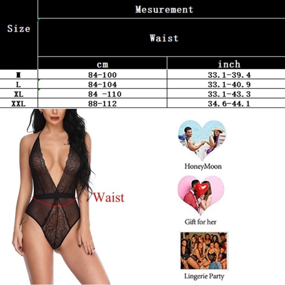 🌼3 for 40$🌼 Sexy Black Lace Lingerie NWT - Picture 4 of 4